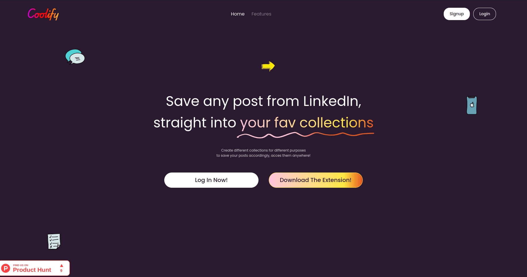 Coolify - LinkedIn Collections